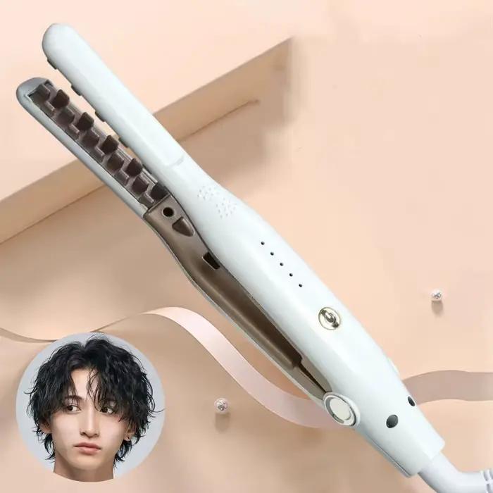 Volumisateur de fer à sertir professionnel en céramique, grille 3D, bigoudi ondulé moelleux, fer pla