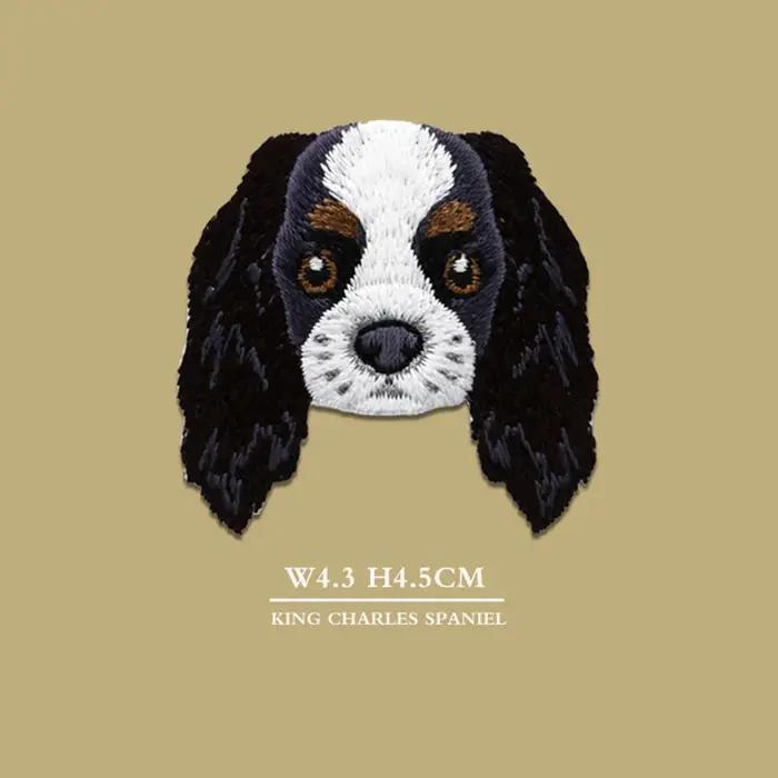Bordure Charles caniche Chihuahua Labrador teckeles Samoyèdres Gog fer sur Patch pour vêtements accessoires de bricolage 1 pièce