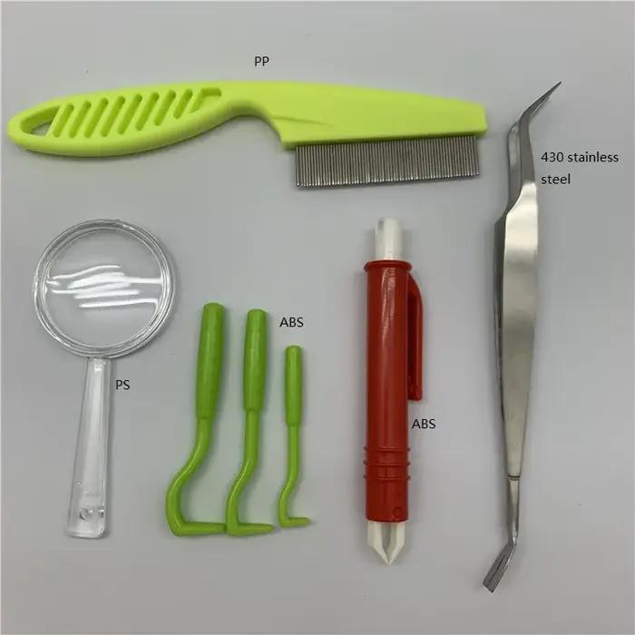 Kit d'outils d'élimination des tiques pour chiens