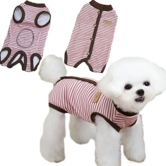 Bandes vêtements pour chiens robe chirurgicale pyjama costume enveloppé ventre salopette pyjamas pour petits