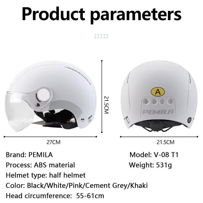 PEMILA-Casque de vélo avec lunettes pour homme et femme, casque de vélo, autocollant de coulée, lent