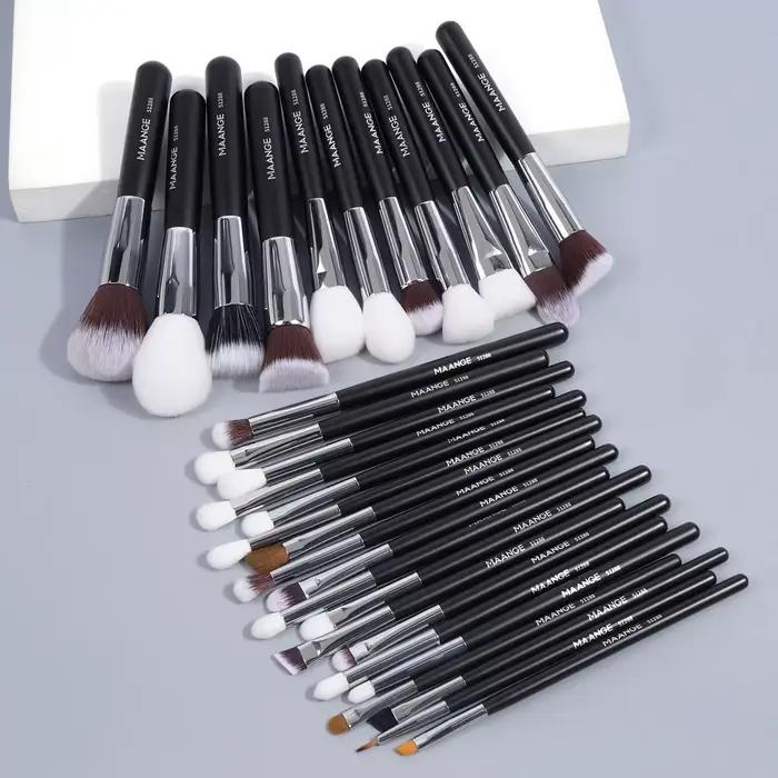 Ensemble de pinceaux de maquillage professionnels, 30 pièces, outils de beauté cosmétiques, fond de