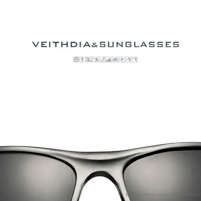 VEITHDIA lunettes de soleil en aluminium hommes polarisées UV400 lentille Sport en plein air conduit