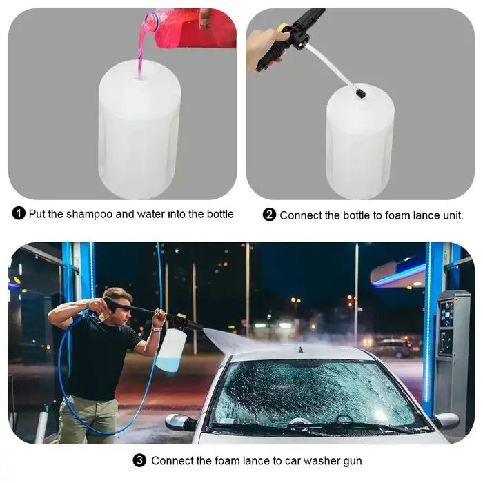 Lance à mousse de neige 750ML, générateur de mousse de savon pour voiture, lave-linge haute pression