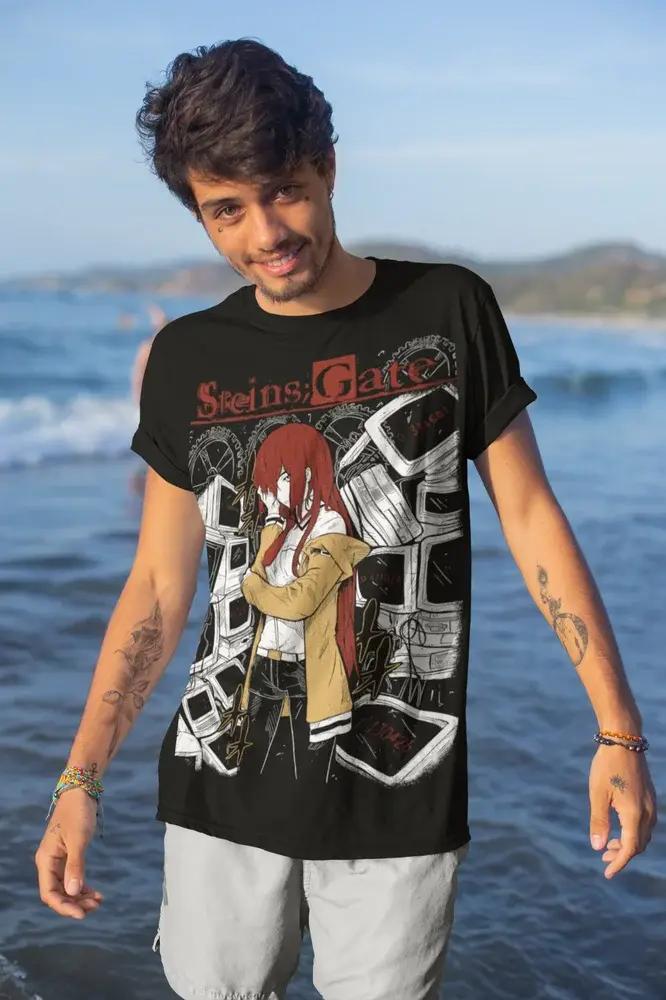 Steins Gate-T-shirt Kurisu Makise, Kawaii Waifu Anime Shirt, Tee-shirt doux