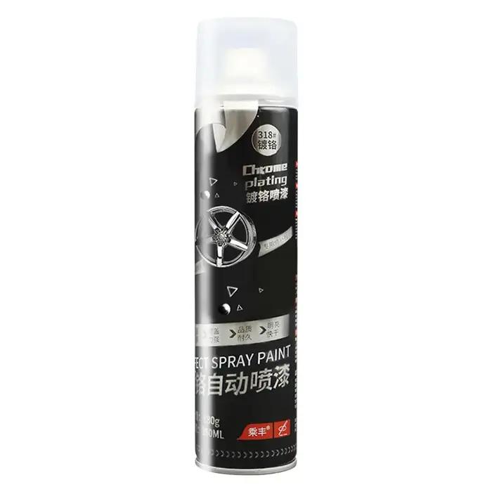 Spray de placage chromé pour voiture, peinture de finition brillante, multi-usages, séchage rapide e