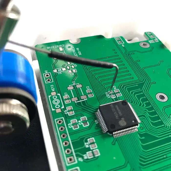 Test de réparation de données de plomb volant de signal de synchronisation, PCB, multimètre, carte d