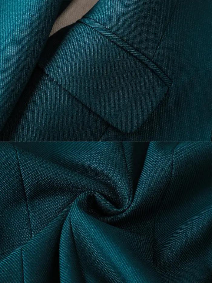 Blazer et pantalon imbibés pour femmes, veste formelle solide, surintendant, vêtements de travail d'