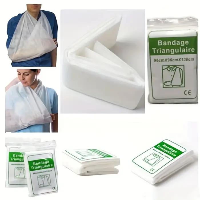 Kit de premiers secours bandage médical fixation de fracture bandage triangulaire d'urgence pour camping et activités extérieures