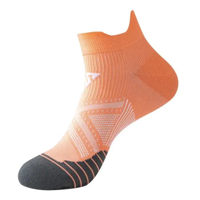 Chaussettes de sport pour hommes et femmes, respirantes, de compression, pour la course à pied, le fitness, le marathon professionnel, à séchage rapide, élastiques