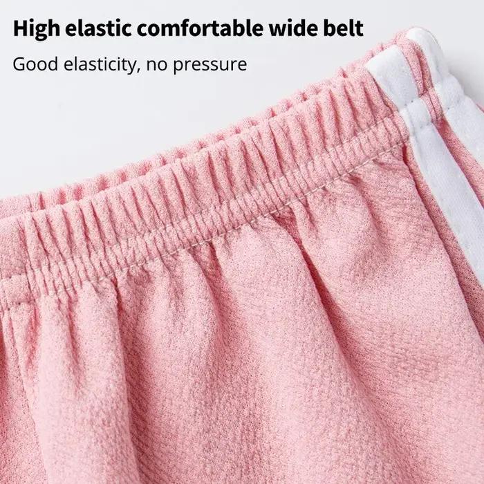 Pantalon moustique pour enfants Pantalon d'été en coton mince pour garçons en soie glacée pour fille