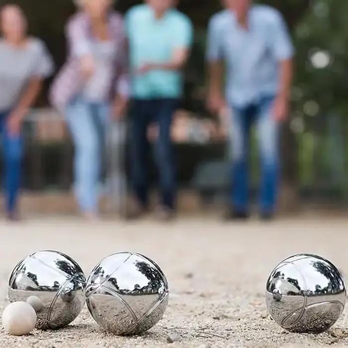 Ensemble de boules de pétanque en métal 3/6/8 pièces pour la plage