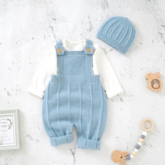 Barboteuse avec chapeau pour bébé garçon et fille