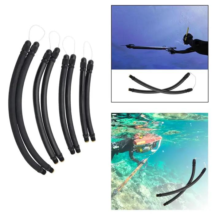 Tube en caoutchouc pour lance de pêche sous-marine, accessoires de plongée en apnée pour activités d