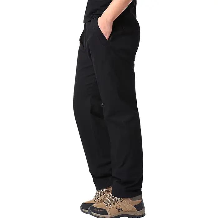 Pantalon casual homme été coton fin léger taille élastique sport outdoor loose travail