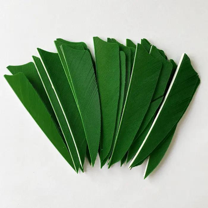 100 pièces hi-q 3 pouces dinde flèche plumes bouclier coupe chasse tir à l'arc Fletching pour arc Fletches accessoires RW
