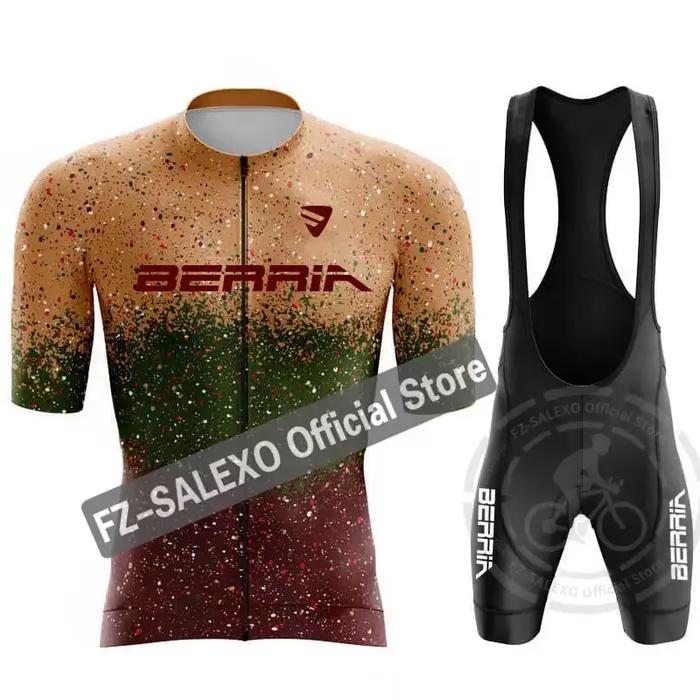 BERRIA ensemble de maillot de cyclisme 2024 été hommes Star Point vêtements de cyclisme maillot de vélo court respirant course Sport maillot de vélo