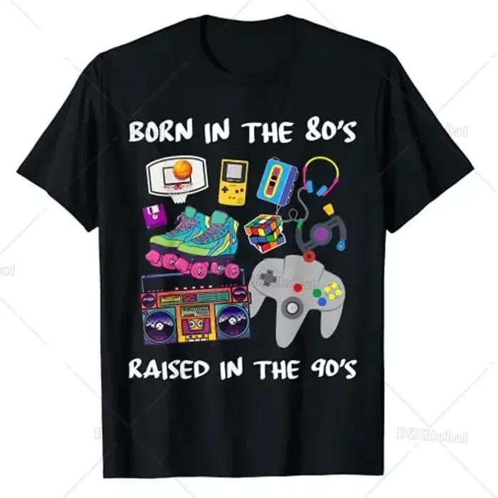 T-Shirt graphique de Style rétro des années 80 et 90