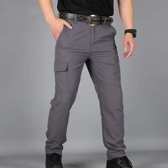 Pantalon cargo travail asiatique homme été multi-poches pour équipement chasse et activités outdoor