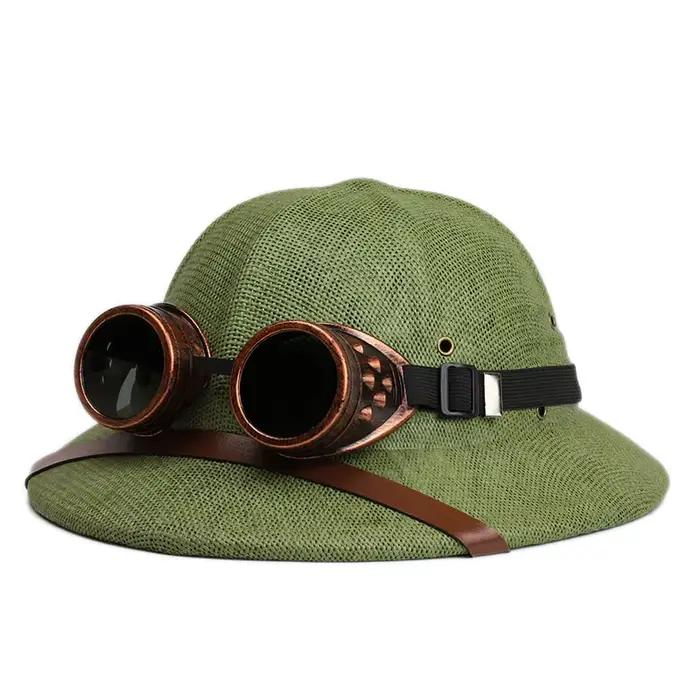 Casque d'été chapeau de paille en plein air hommes et femmes voyage