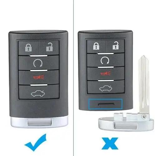 KEYECU 4/5/6 Boutons ID FCC : OUC 6000066 Pour Cadillac Escalade ESV EXT 2007-2014 CTS DTS sans cl