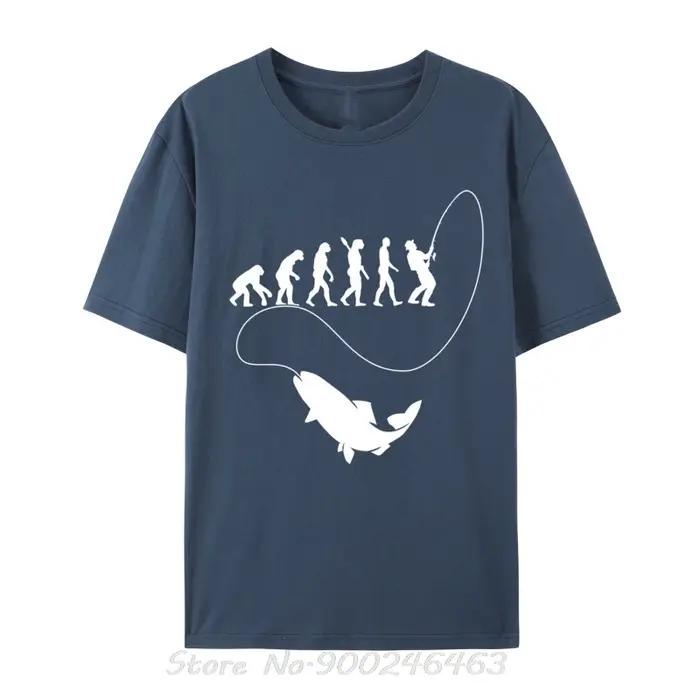 Pêcheur pêche évolution pêcheur poisson évolution pêche Cool travail jour hommes T-Shirt unisexe coton T-Shirt Fitness t-shirts