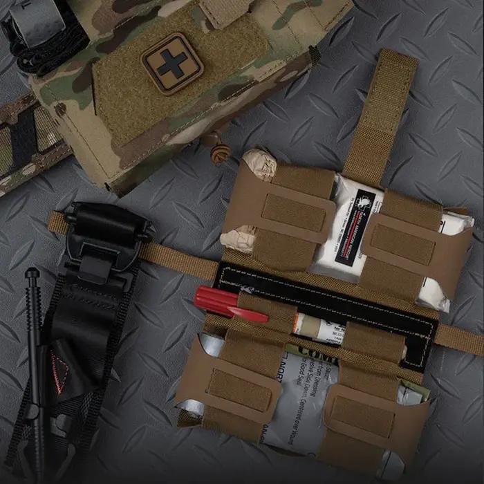 Kit de traumatologie Compact tactique IFAK pochette de premiers secours médicale en plein air Camping chasse patrouille