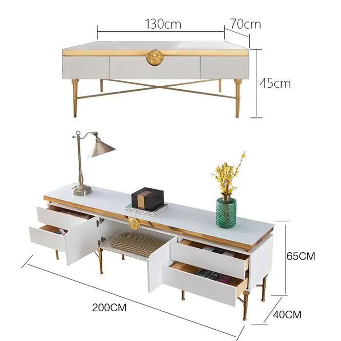 Table basse marocaine en acier inoxydable