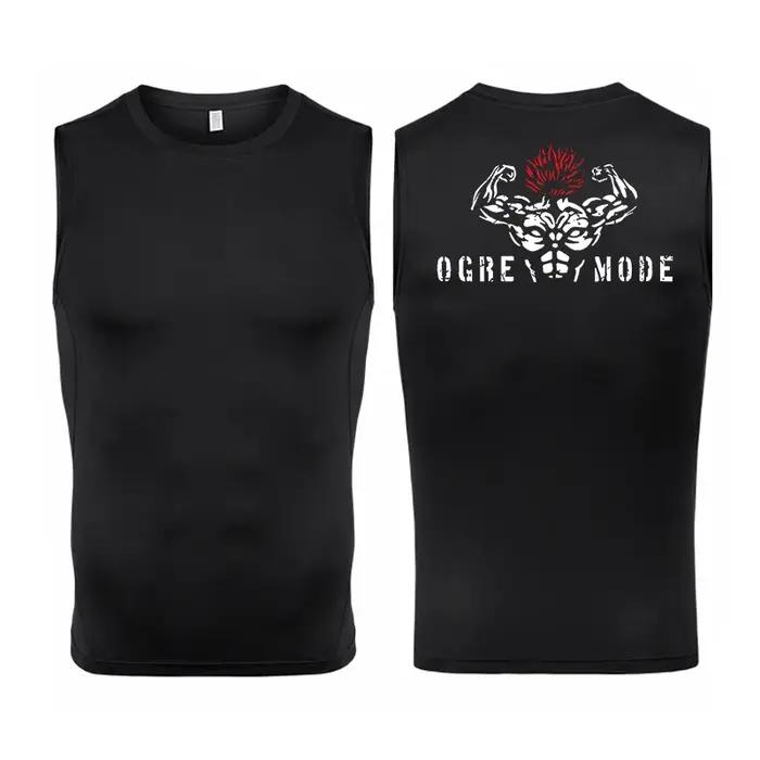 Chemise de Compression sans manches pour hommes, débardeur athlétique à séchage rapide, t-shirts d'e