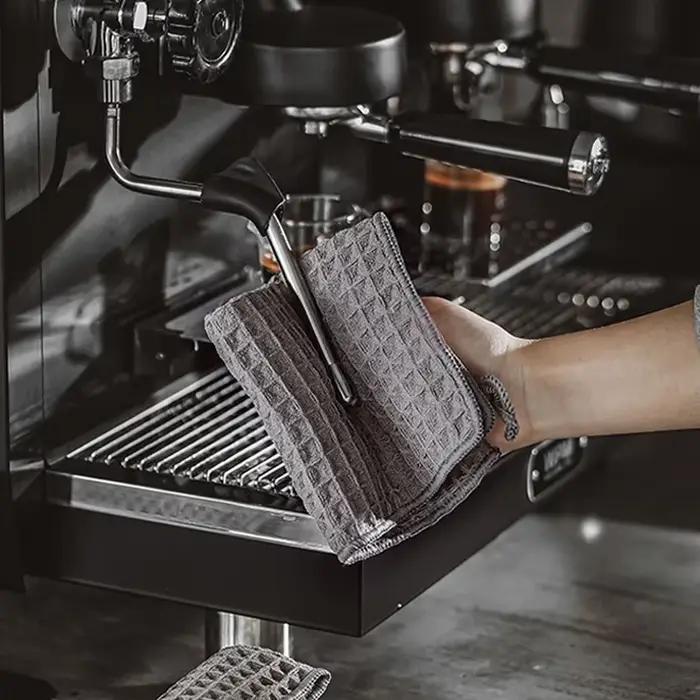 Serviette de Barista Super absorbante, chiffon spécial pour Machine à café, sans peluches, carrée, c