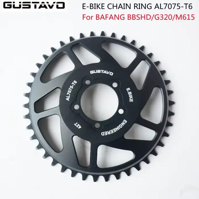 GUSTAVO e-bike chaîne 42T pour BAFANG BBS01 BBS02 BBSHD M625 haute qualité en alliage d'aluminium ac