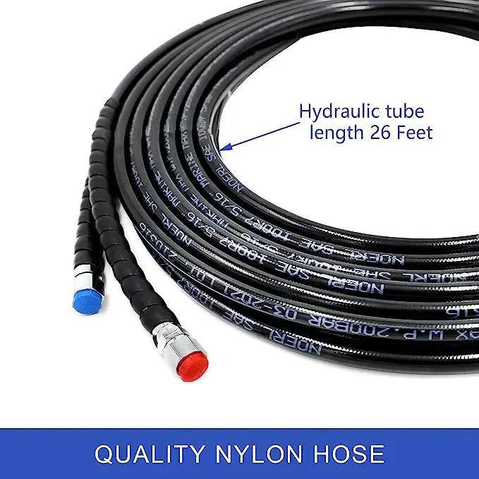 Kit de système de direction hors-bord hydraulique pour bateau marin 200HP avec volant, cylindre hydraulique, pompe à helm, tuyaux pour yachts et bateaux de pêche occasions spéciales