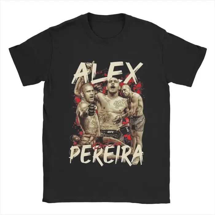 Toutes les saisons hommes femmes Alex Pereira Poatan boxe Boxer t-shirts vêtements pur coton T-shirt