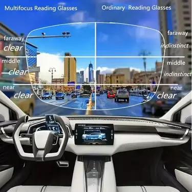 Lunettes de lecture multifocales progressives à zoom intelligent pour hommes et femmes, Anti rayons