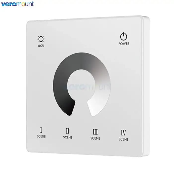 Skydance 2.4G RF gradation sans fil Panl télécommande 1 2 4Zone bouton tactile support mural rotatif