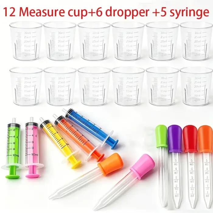 Ensemble de 23 outils de mesure pour laboratoire scientifique, adaptés à l'éducation scientifique et