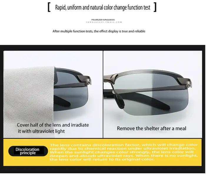Lunettes de soleil polarisées pour cyclisme en plein air, Vision jour et nuit, lunettes de soleil po