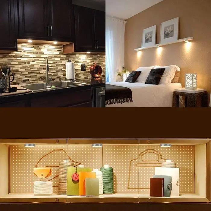 En gros 12 V LED sous armoire lumière avec 2 m fil placard armoire plafond lampe de nuit pour cuisin