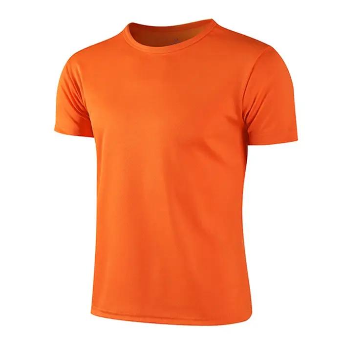 Hommes femmes séchage rapide à manches courtes Sport T-Shirt maillots de gymnastique Fitness chemise formateur course T