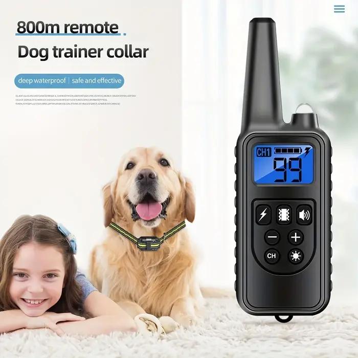 Collier anti-choc pour chien avec télécommande