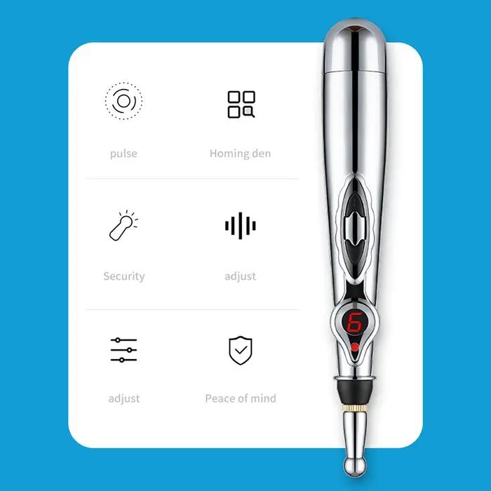 Stylo de Massage Électrique Réglable pour Dos Muscles Tensions Relaxation Intense Profonde Soulagement Stress Musculeux Occasions Spéciales