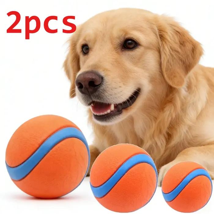 Balle de jouet pour chien, balle de récupération pour chien, balle dure pour animaux de compagnie, jouet à mâcher pour chiot, balle de saut solide et élastique, accessoires pour animaux de compagnie p