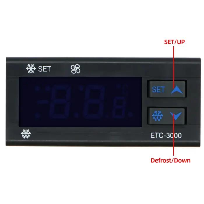 ETC-3000 mini régulateur de température numérique réfrigérateur thermostat contrôleur thermostat dou