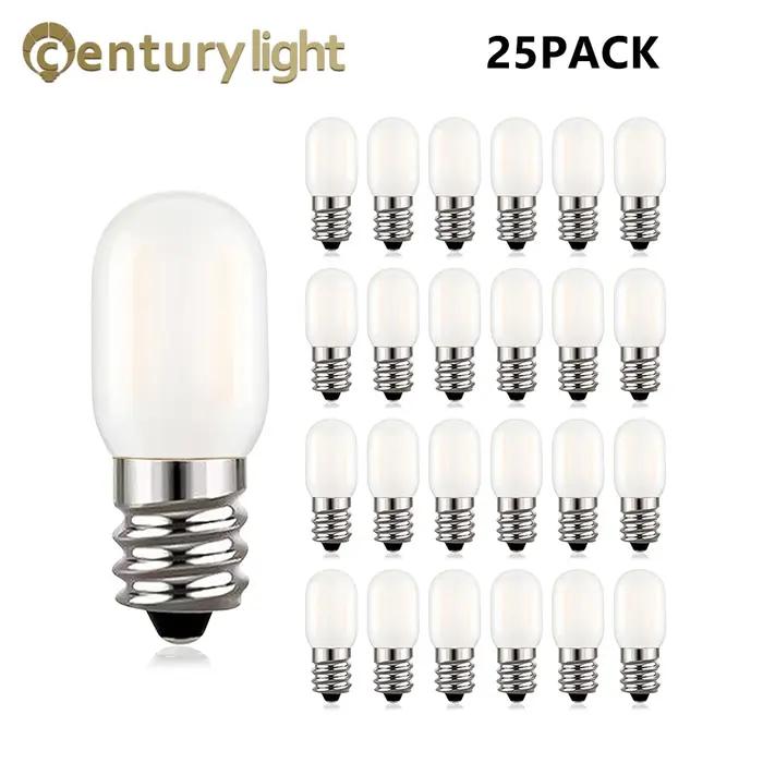 Ampoule de candélabre LED E14 à intensité variable givrée 220V T22 1W 2700K ampoules de bougie LED tubulaires pour lampe