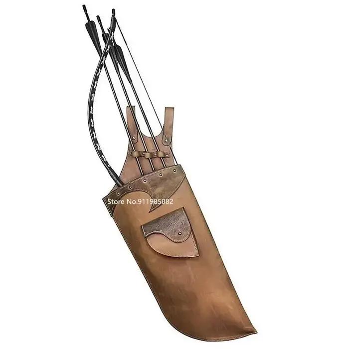 Support de flèche en cuir Viking médiéval, carquois, chevalier celtique, Costume de chasseur, Nomad, étui d'accessoires de chasse au tir à l'arc