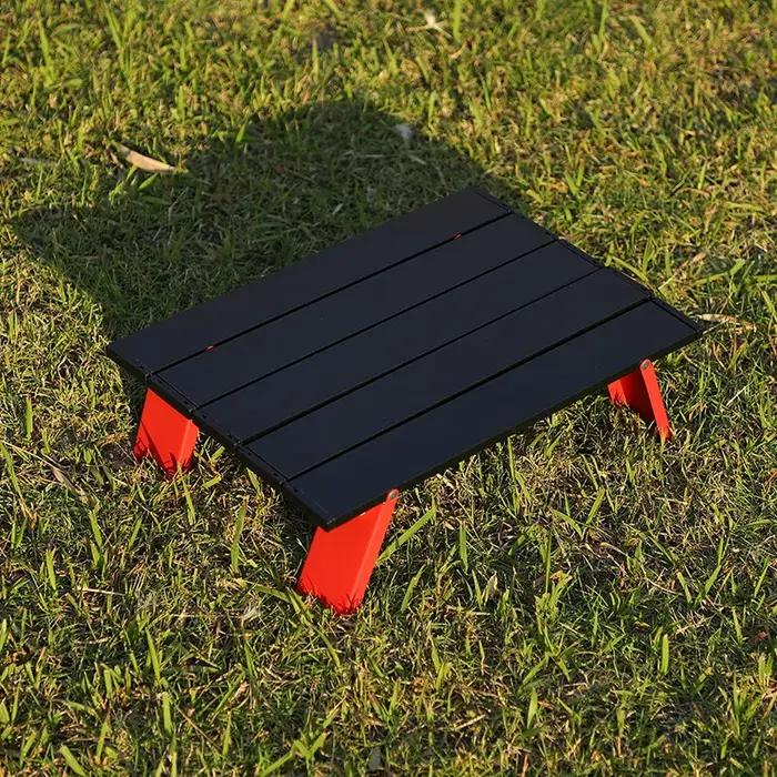 Mini table de camping pliable ultralégère en alliage d'aluminium, table d'extérieur, voyage, pique-n