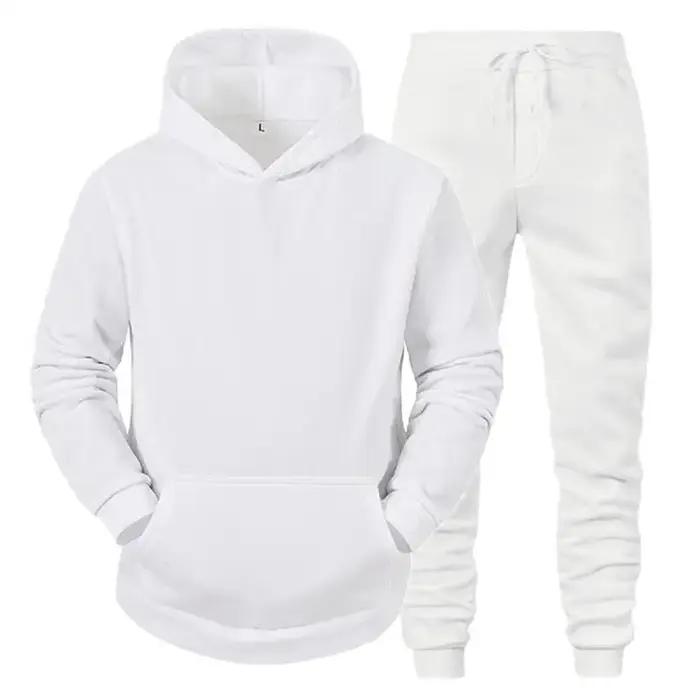 Hommes vêtements de sport pull costume sweats à capuche + pantalons vêtements de sport printemps aut