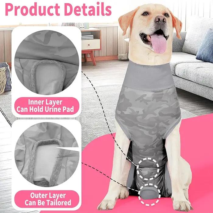 Combinaison de récupération chirurgicale pour chien