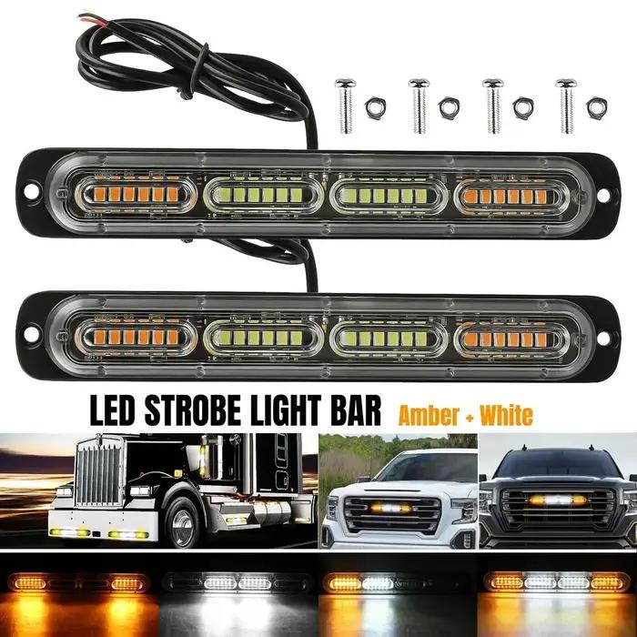 12V 24V voiture COB lumière stroboscopique camion de remorquage véhicule voiture pompier Police aver