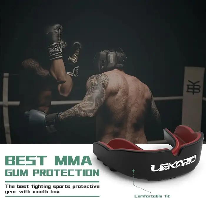 Protège-dents de boxe thaïlandaise pour adultes, protège-dents de sport, protection des dents MMA Ga